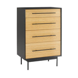 Santa Cruz 4 Drawer High Chest, Wheat