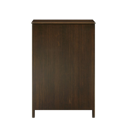 Weston Five Drawer Chest, Black Walnut