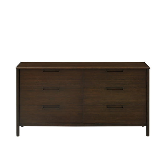 Weston Six Drawer Dresser, Black Walnut