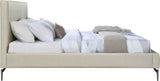 Gallo Vegan Leather Bed - Luxurious Comfort with Deep Tufting and Sleek Metal Legs for Modern Elegance