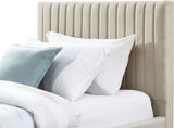 Gallo Vegan Leather Bed - Luxurious Comfort with Deep Tufting and Sleek Metal Legs for Modern Elegance