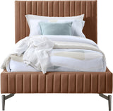 Gallo Vegan Leather Bed - Luxurious Comfort with Deep Tufting and Sleek Metal Legs for Modern Elegance
