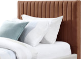 Gallo Vegan Leather Bed - Luxurious Comfort with Deep Tufting and Sleek Metal Legs for Modern Elegance
