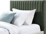 Gallo Vegan Leather Bed - Luxurious Comfort with Deep Tufting and Sleek Metal Legs for Modern Elegance