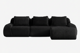 LAURENT 114" 3-Seater Sofa with 1 Ottoman