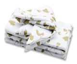 Printed Napkins - Metallic Gold Foil Napkins