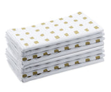 Printed Napkins - Metallic Gold Foil Napkins
