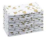 Printed Napkins - Metallic Gold Foil Napkins