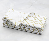 Custom Print Metallic Cotton Napkins - Customized Napkins