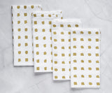 Printed Napkins - Metallic Gold Foil Napkins