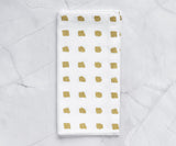 Printed Napkins - Metallic Gold Foil Napkins