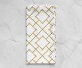 Printed Napkins - Metallic Gold Foil Napkins