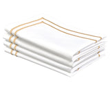 Beige Double Line Embroidery Napkins