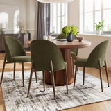 Goteborg Upholstered Dining Chair with Walnut legs (Set of 6)