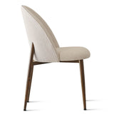 Goteborg Upholstered Dining Chair with Walnut legs (Set of 2)