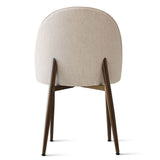 Goteborg Upholstered Dining Chair with Walnut legs (Set of 2)