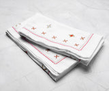 Fez Napkins in Red, Gold and Silver