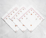 Fez Napkins in Red, Gold and Silver