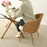Grasse Rattan Upholstered Dining Chair (Set of 4)