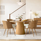 Grasse Rattan Upholstered Dining Chair (Set of 4)