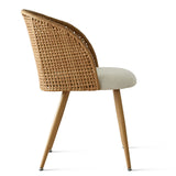 Grasse Rattan Upholstered Dining Chair (Set of 4)