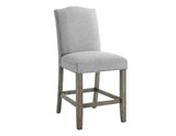 Grayson 6 Piece White Marble Top Counter Set (Counter Table, Counter Bench & 4 Counter Chairs)