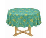 Round Block Print Tablecloths