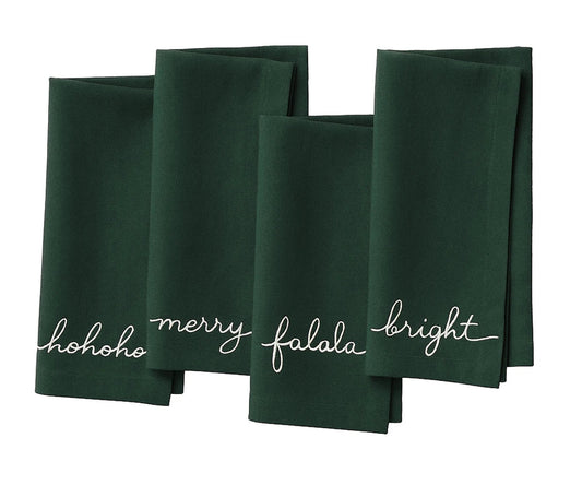 Sentiment Embroidered Napkins