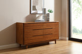 Currant Six Drawer Double Dresser, Amber