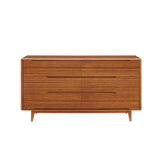 Currant Six Drawer Double Dresser, Amber