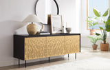 Hanna Console Sideboard, Caviar/Wheat