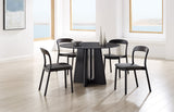 Luna 48” Round Table, Caviar