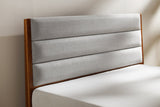 Mercury Upholstered Queen Platform Bed, Amber
