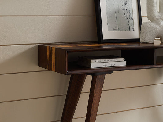 Azara Tiger Console Table, Sable