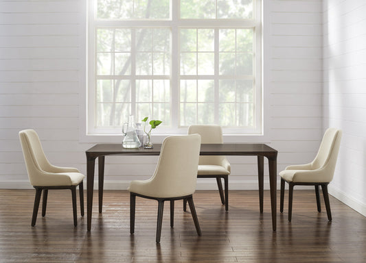 Marseilles Dining Table 72", Black Walnut
