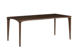 Marseilles Dining Table 72", Black Walnut