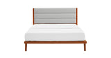 Mercury Upholstered Queen Platform Bed, Amber