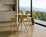 Mimosa Bar Height Stool, Caramelized, (Set of 2)