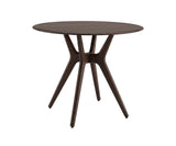 Sitka 36" Round Dining Table, Black Walnut