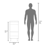 Rivera Freestanding Bathroom Vanity with One Door and Two Shelves Compact Sink Base Cabinet Modern Small Space Storage Organizer Powder Room Essential Furniture