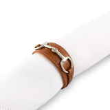 Bit Vegan Leather Napkin Rings