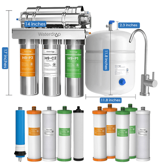 Waterdrop H9 Reverse Osmosis Stainless Steel Water Filtration System