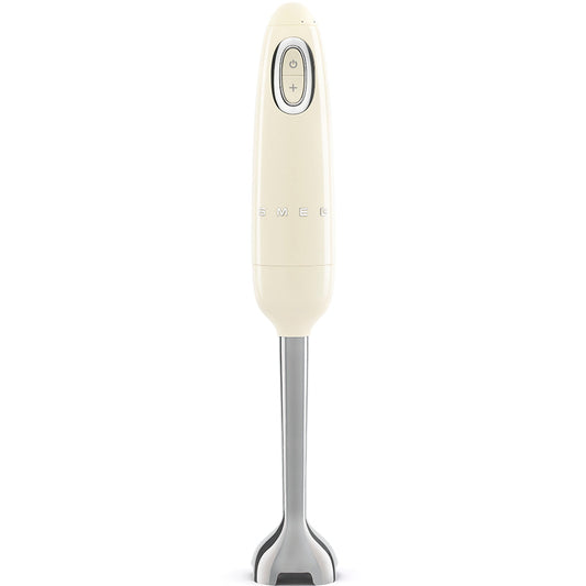 Retro-Style Hand Blender with Accessory Set - Cream