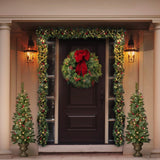 30 Inch Classic Pre-lit Christmas Wreath