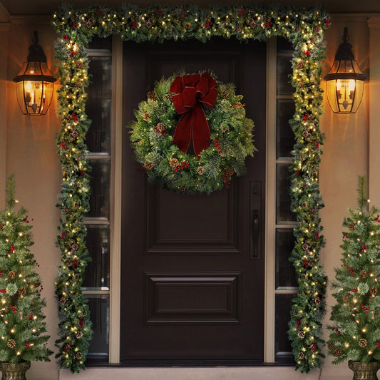 Classic Pre-lit Christmas Garland