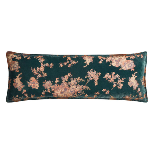 Josephine Burnout Faux Silk Velvet Long Lumbar Pillow