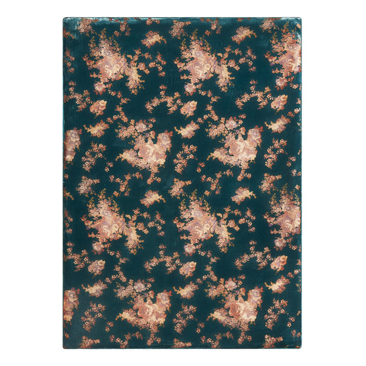 Josephine Burnout Faux Silk Velvet Flanged Throw