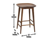 Hilton 24" Backless Counter Stool, Natural