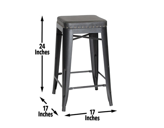 Hank 24" Backless Counter Stool