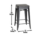 Hank 24" Backless Counter Stool